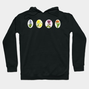 Spring flowers, different motives Hoodie